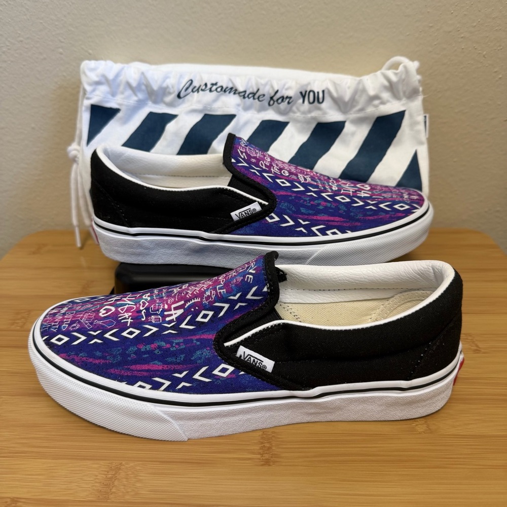 Vans X You - The Park’s Finest - Foot The Bill - Rare Custom Slip On